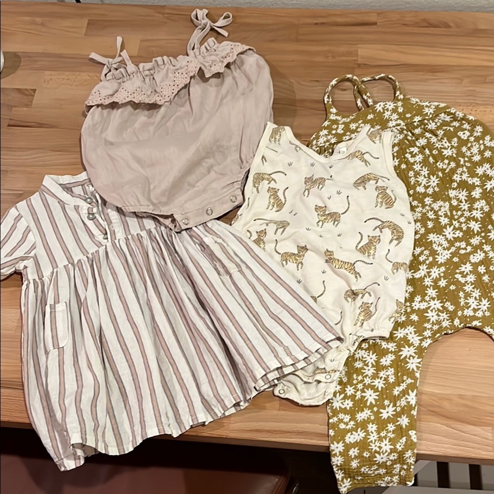 Rylee + Cru Baby Romper and Dress Bundle 12-18 months